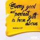 YMI Typography - Every good and perfect gift is from above. - James 1:17