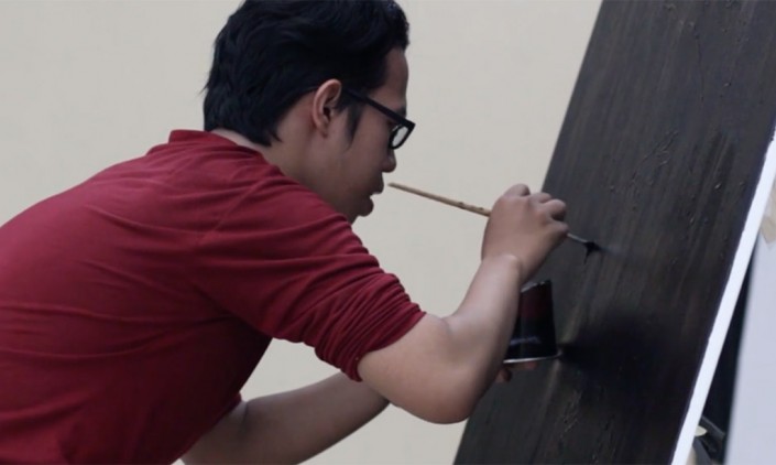 Galih’s-glitter-painting