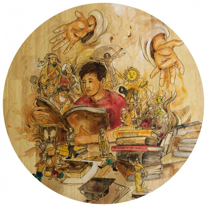 06—Boy-is-sitting-among-icons,-books-and-signs